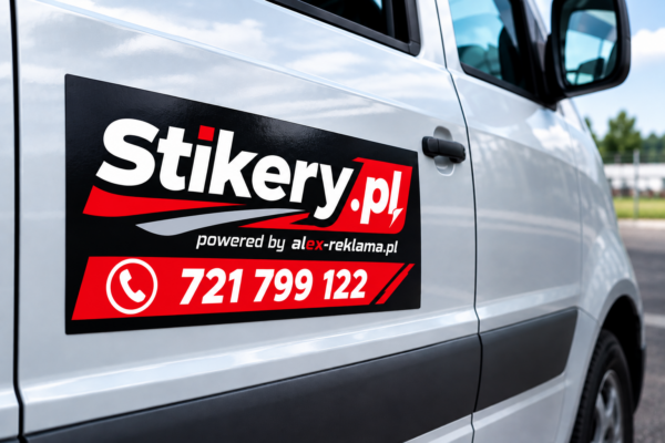 Magnes reklamowy na samochód z własnym nadrukiem – Stikery.pl
