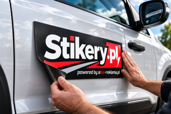 Magnes reklamowy na samochód z własnym nadrukiem – Stikery.pl